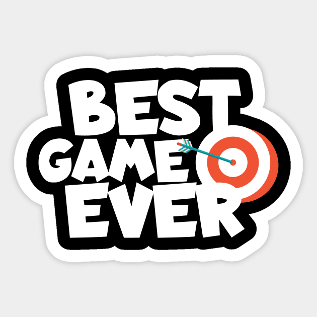 Archery best game ever Sticker by maxcode